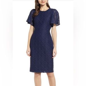 Rachel Parcell Blue Lace Dress Size M